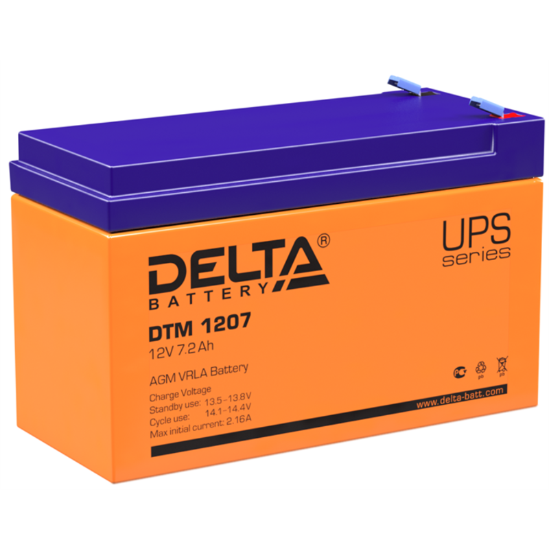 Аккумулятор Delta DTM 1207 -  в России в е Ток .